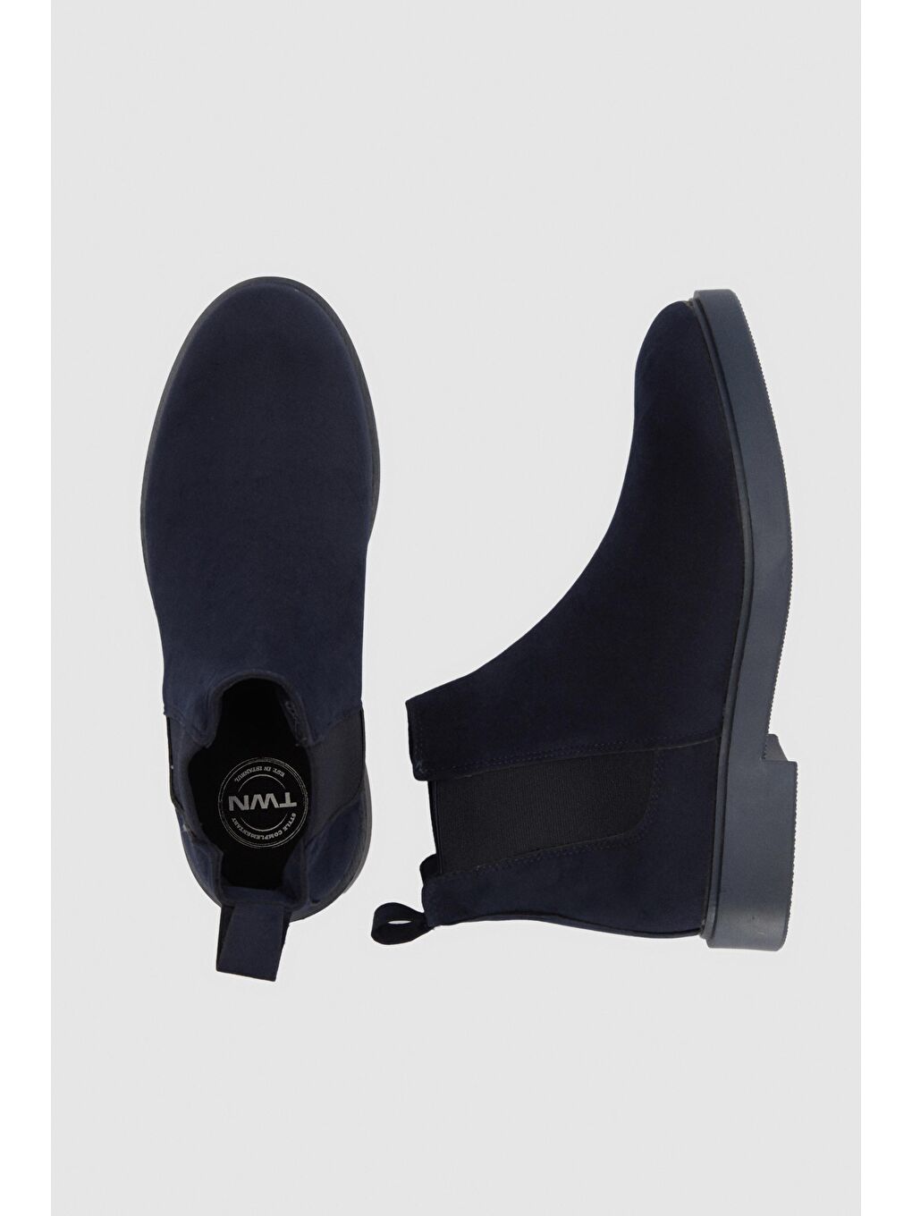 Twn Lacivert Süet Chelsea Bot-4