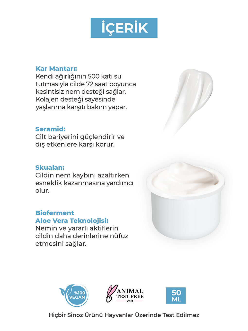 Hydrapro Su Bazlı 72 Saat Yoğun Nemlendirici Yüz Bakım Kremi Refill 50 Ml-2