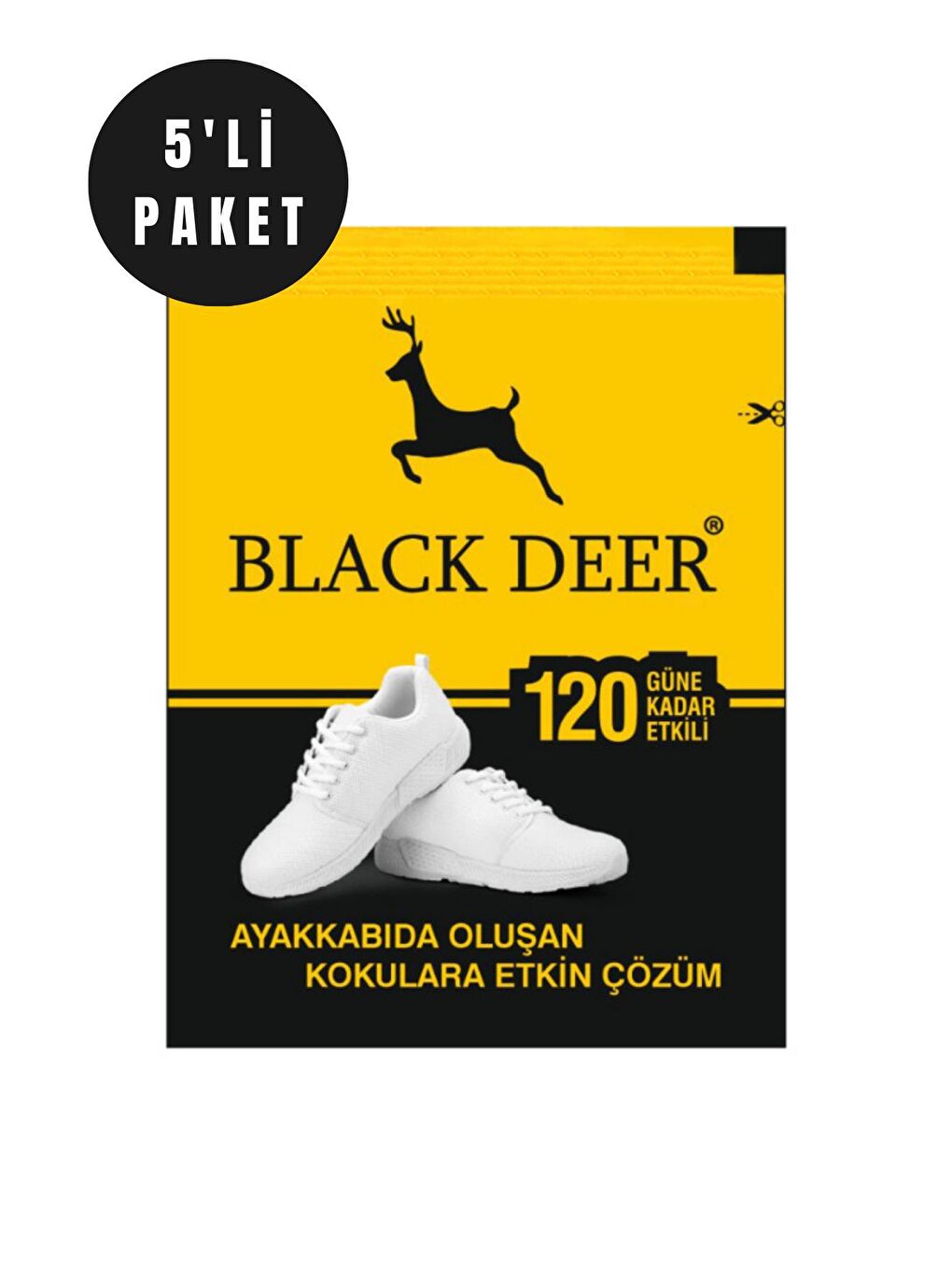 Black Deer Ayakkabı Koku Giderici Toz Ayak Bakım Koku Önleyici 5 Adet