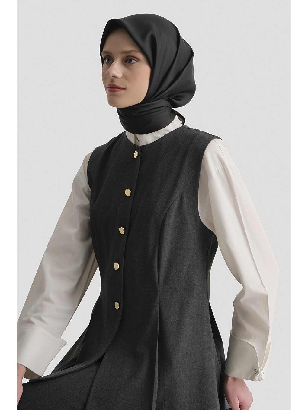 Siyah Twill Eşarp 22Ya0010 152 01-3