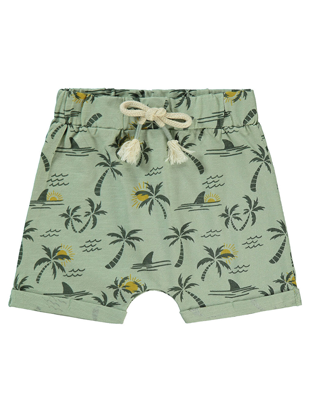 Baby Erkek Bebek Şort 6-18 Ay Açık Haki