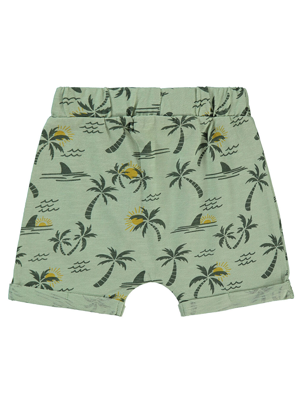 Baby Erkek Bebek Şort 6-18 Ay Açık Haki-1