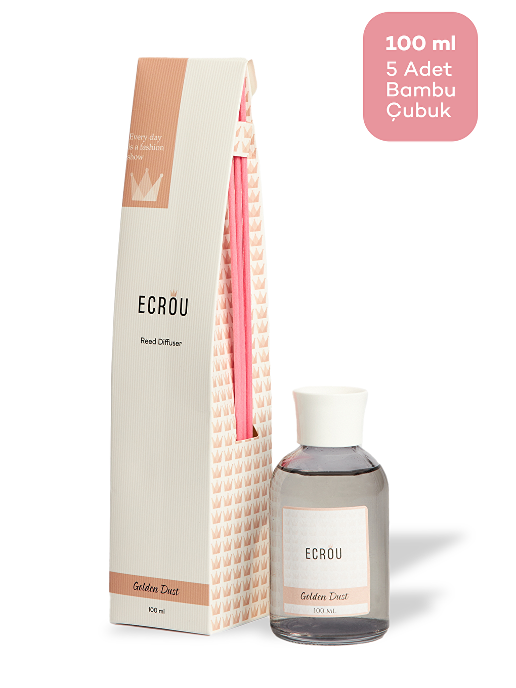 Ecrou Karışık DD Diffuser English Rose 100 ml Oda Kokusu - 5