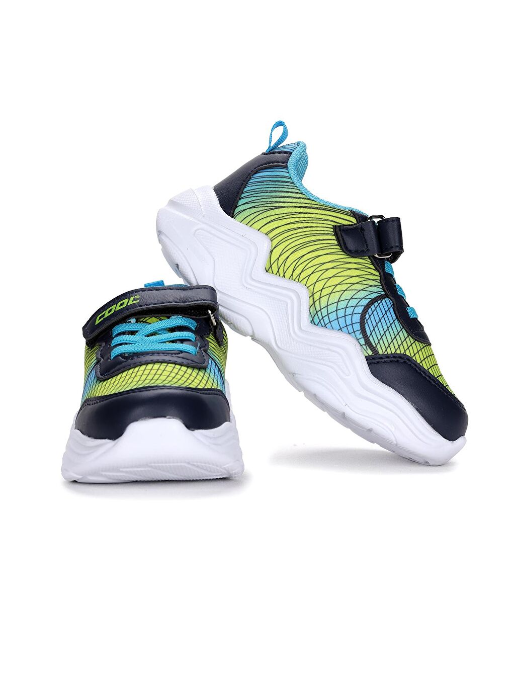 Mavi Bright Cırtlı Kız/Erkek Çocuk Spor Ayakkabı-1