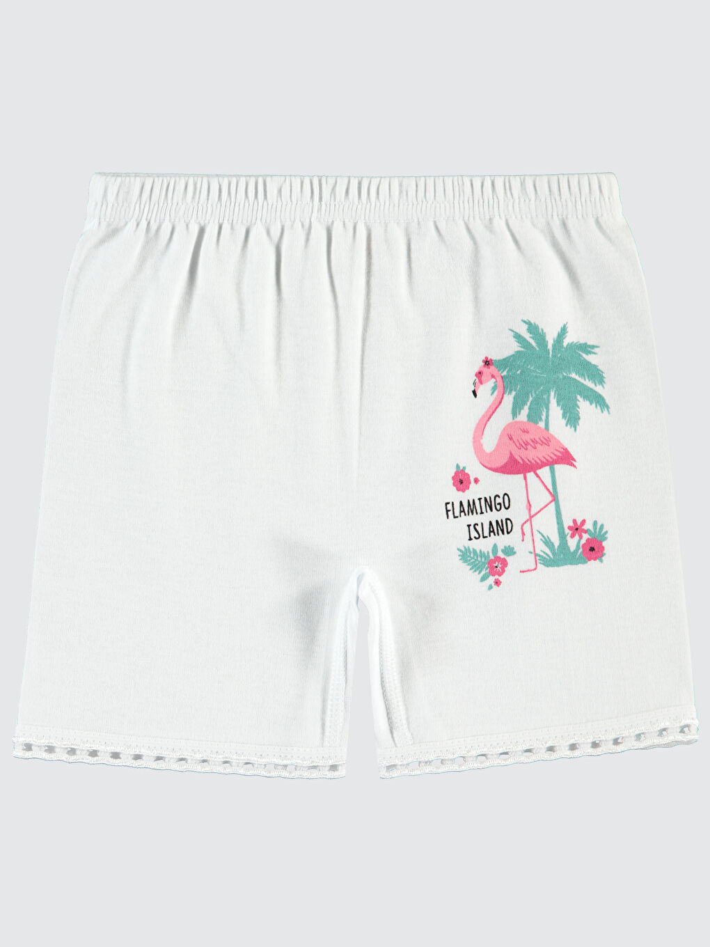 Kız Çocuk Boxer 2-12 Yaş Beyaz