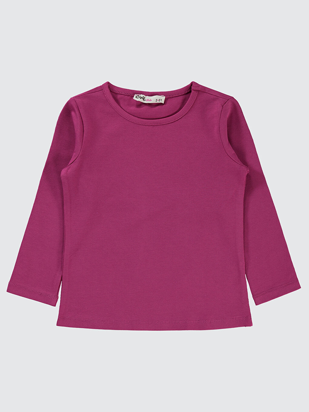 Lila Kız Çocuk Sweatshirt 2-5 Yaş Leylak Pusu