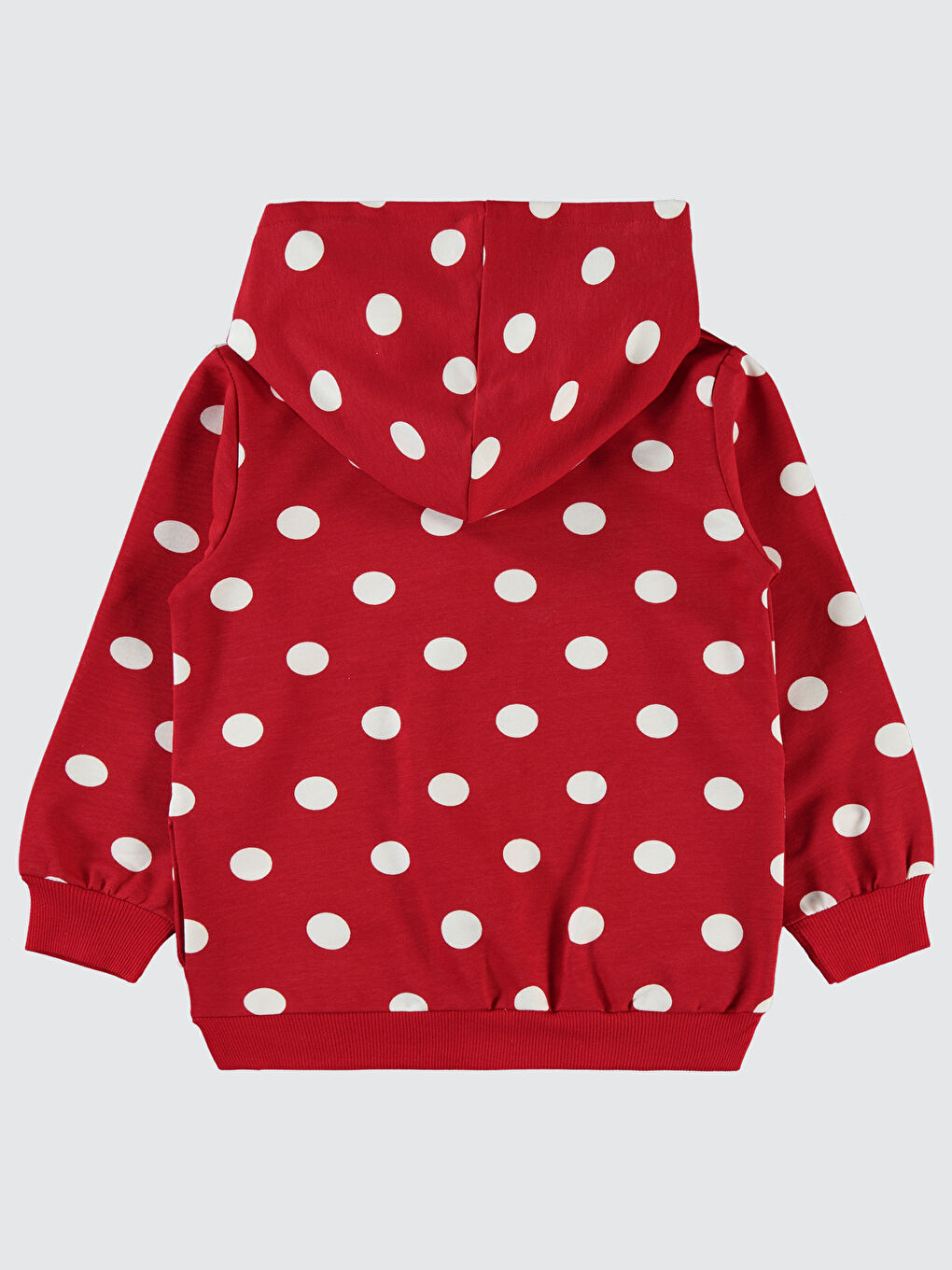 Bordo Hello Kıtty Kız Çocuk Fermuarlı Sweatshırt-1