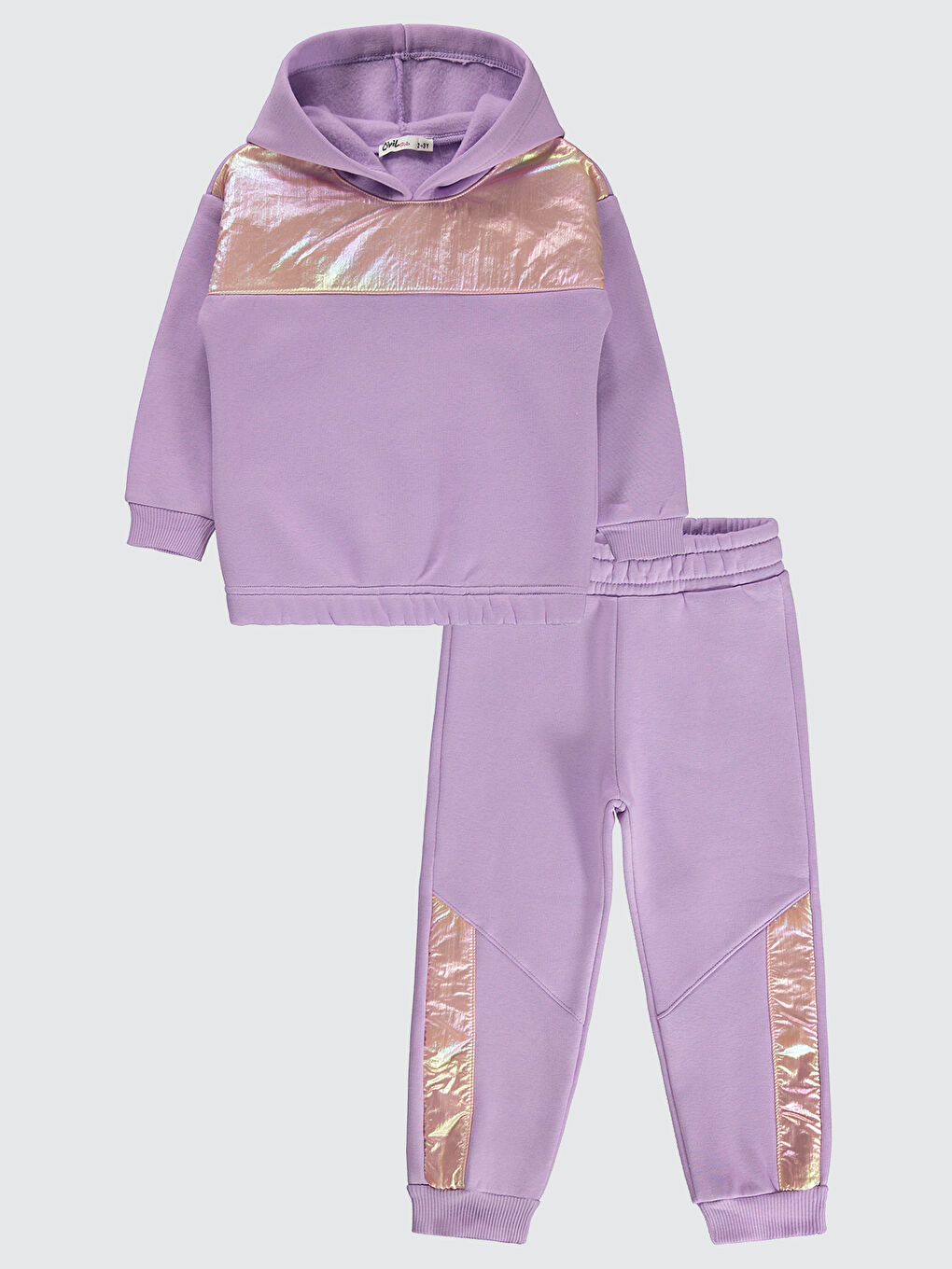 Mor Girls Kız Çocuk Eşofman Takımı 2-5 Yaş Dijital Lavanta