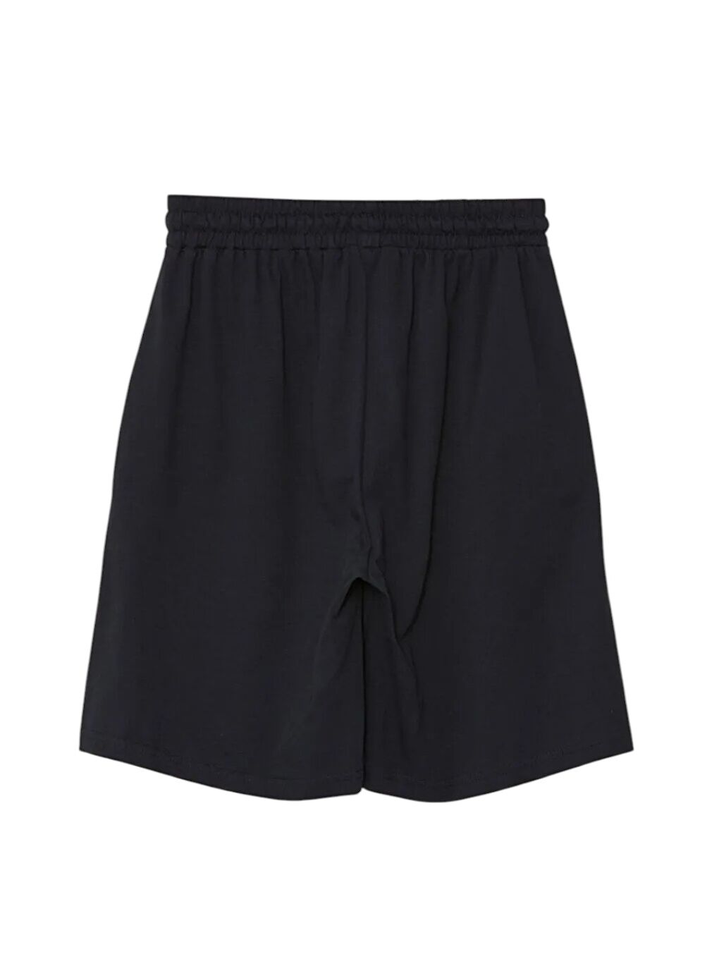 Lacivert Regular Fit Beli Lastikli Erkek %100 Pamuk Şort-1