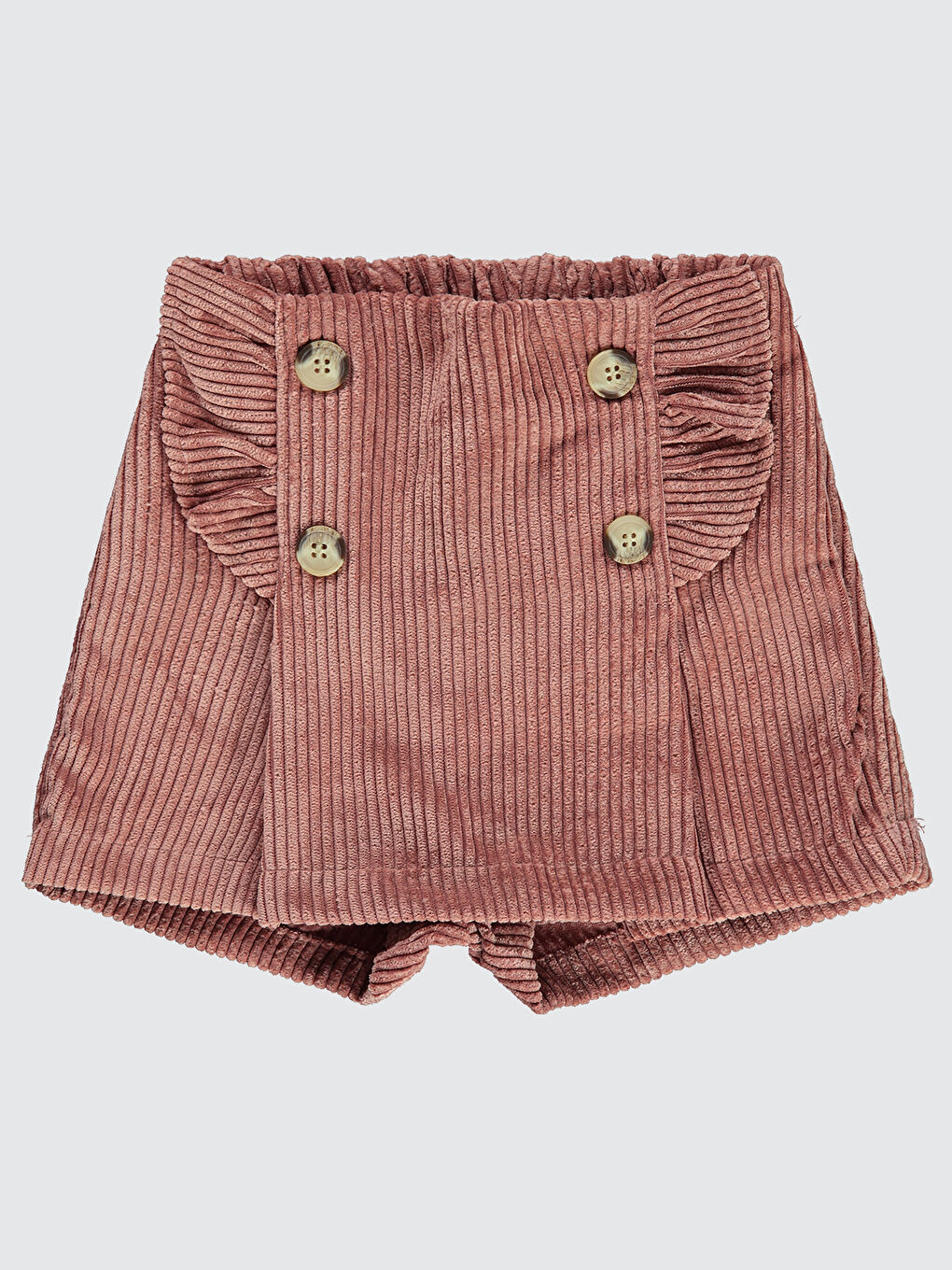 Pembe Kız Çocuk Şort Etek 2-5 Yaş Pudra