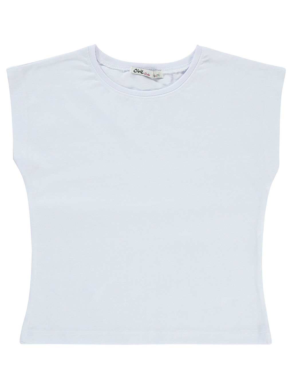 Girls Kız Çocuk Tişörtlü Gömlek 6-9 Yaş Mavi-2