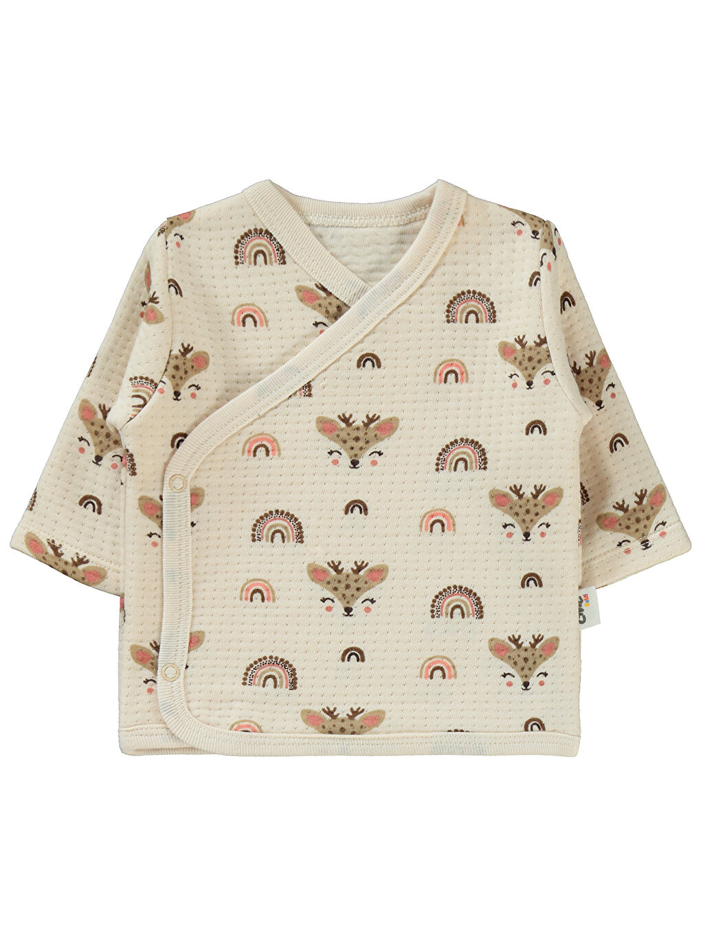 Bej Baby Kız Bebek Zıbın Takımları Fil Dişi-2