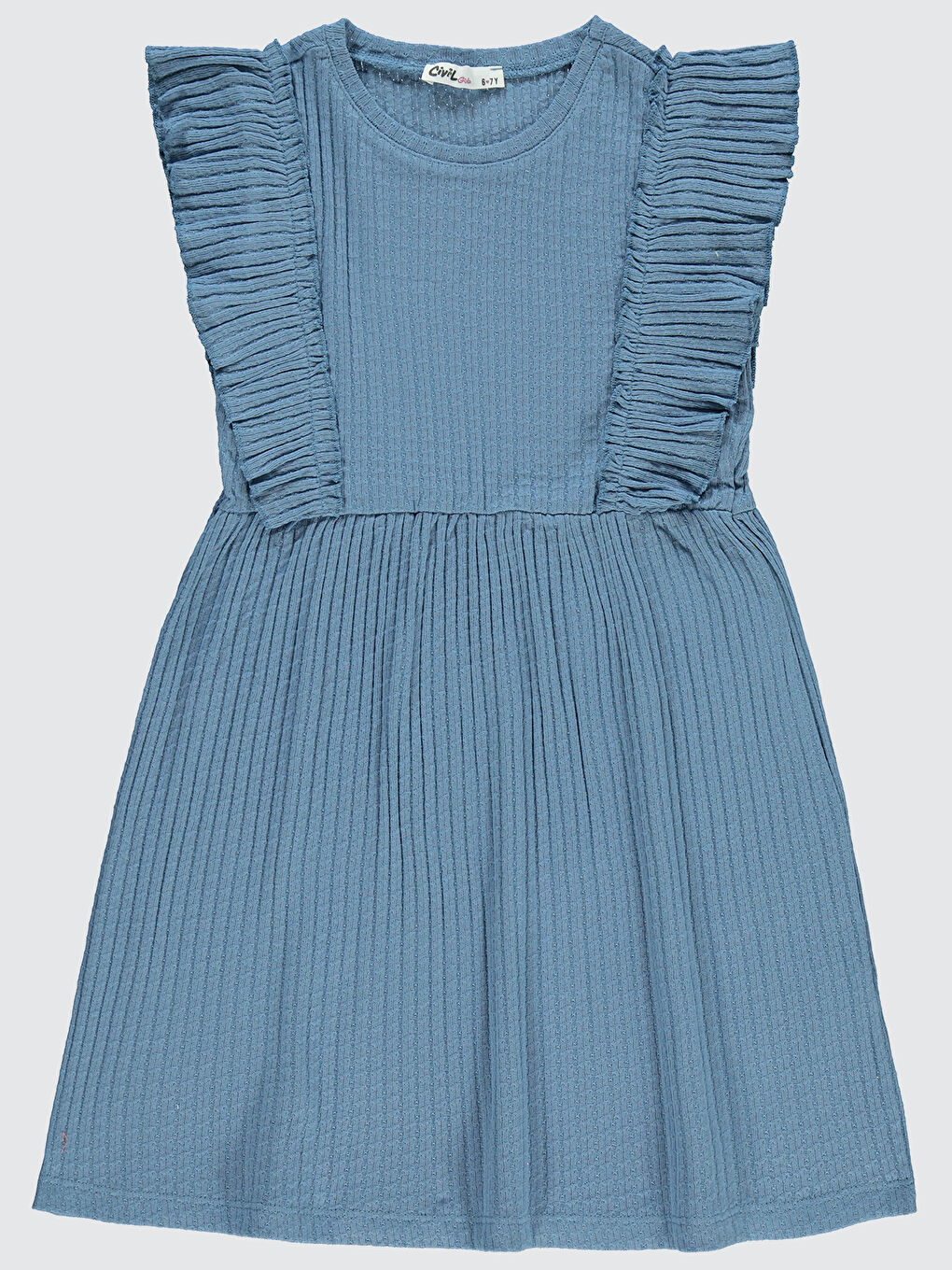 Girls Kız Çocuk Elbise 6-9 Yaş Element Mavisi