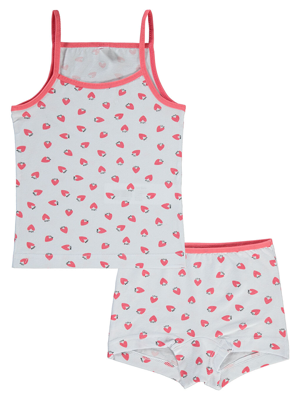 Girls Kız Çocuk İç Çamaşır Takımı 2-10 Yaş Pembe