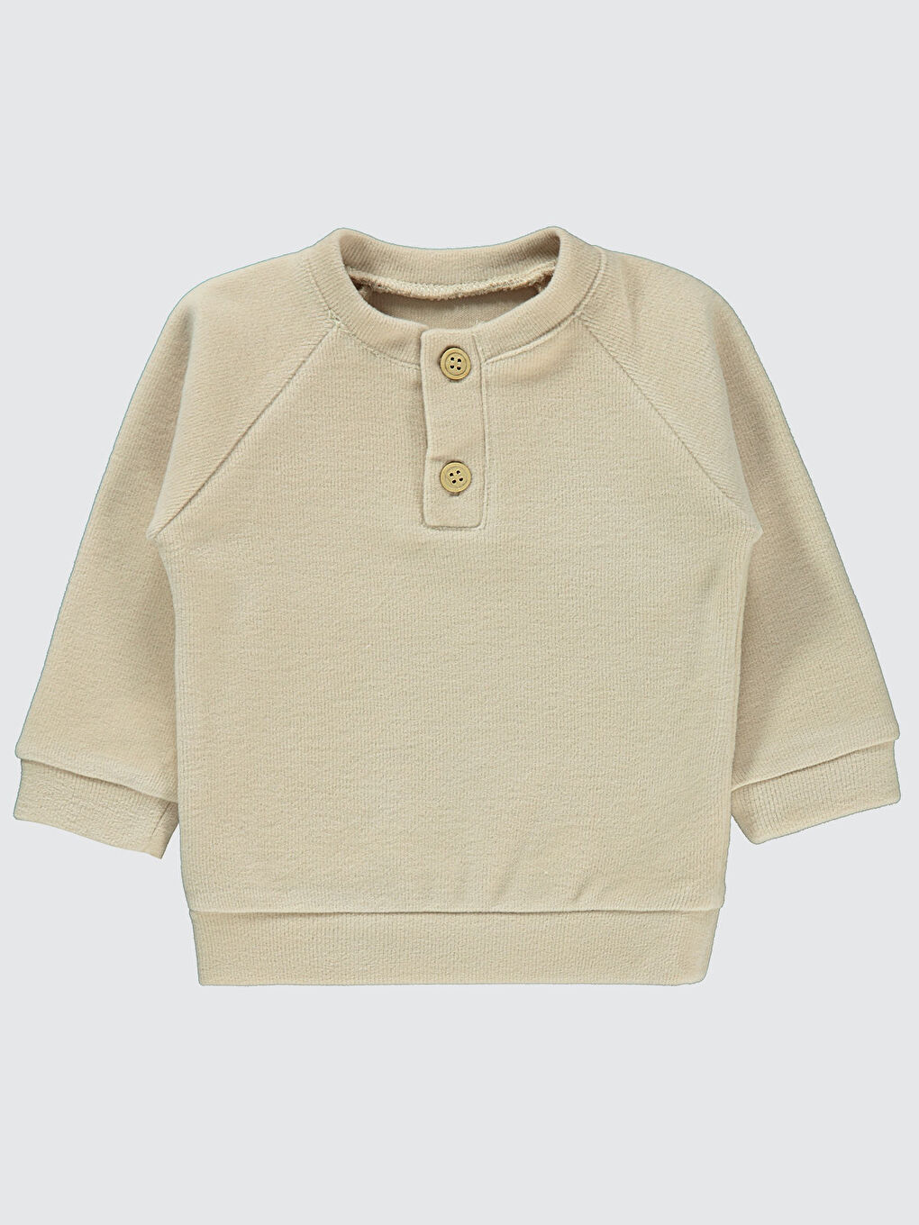 Kahverengi Erkek Bebek Sweatshirt 6-18 Ay Sütlü Kahve