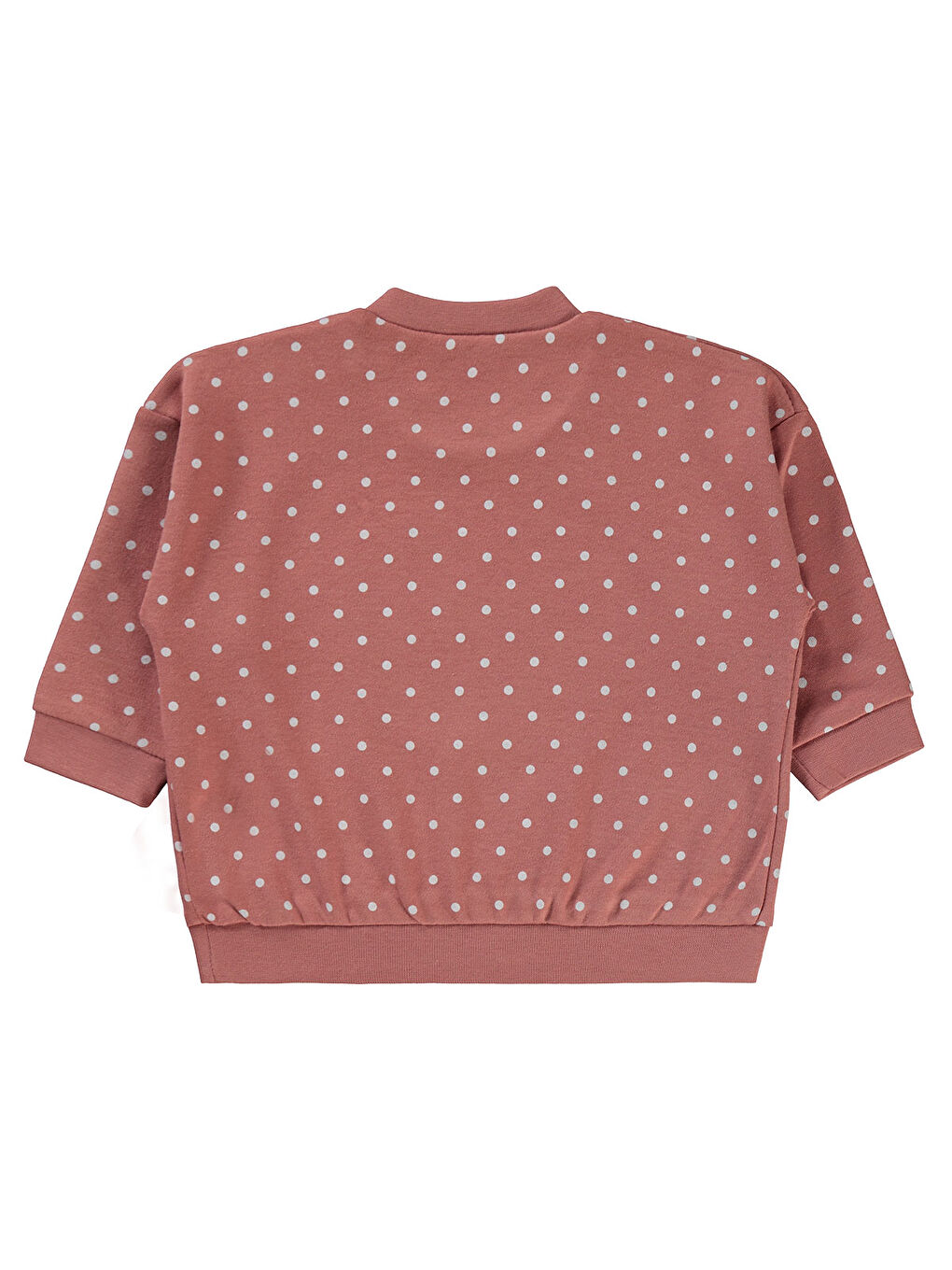 Kahverengi Baby Kız Bebek Sweatshirt 6-18 Ay Kiremit-1