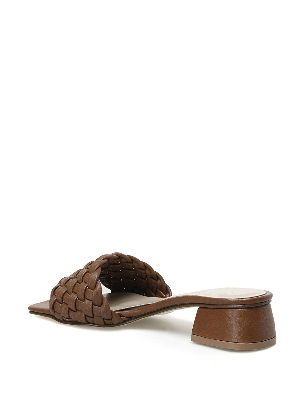 Kahverengi DRUNA 2FX Taba Kadın Topuklu Terlik-2