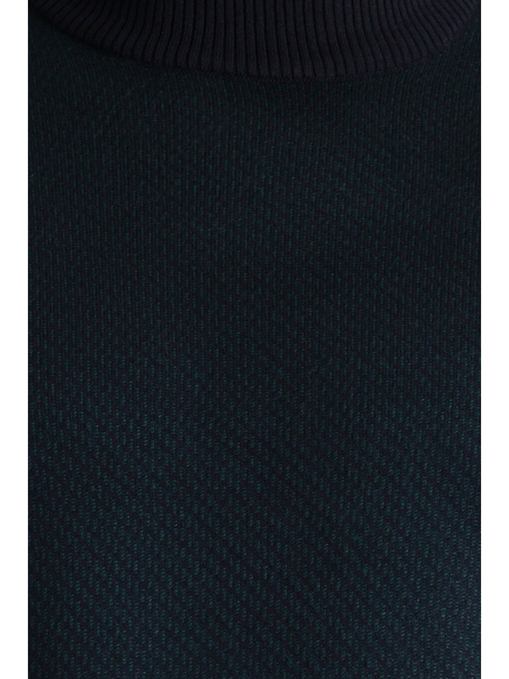 Lacivert Bato Yaka Slim Fit Dar Kesim Düz Triko Büyük Beden Kazak-4