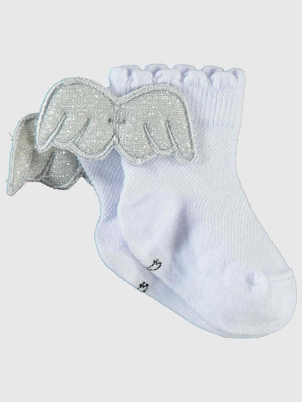 Kız Bebek Çorap 6-18 Ay Beyaz-1