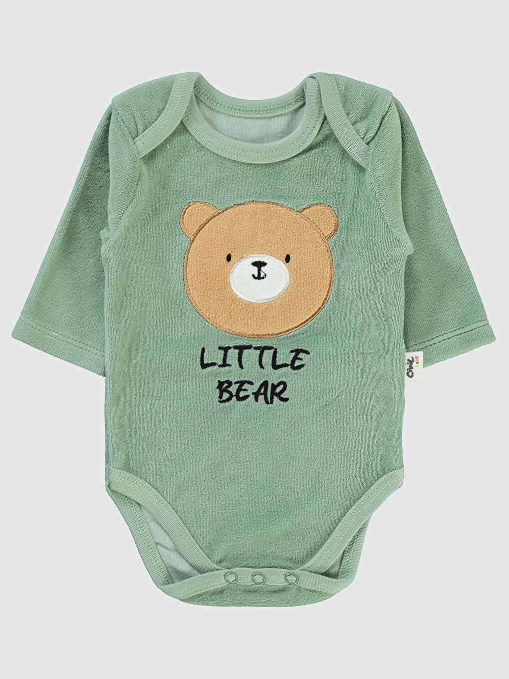 Baby Erkek Bebek Çıtçıtlı Badi 1-18 Ay Haki