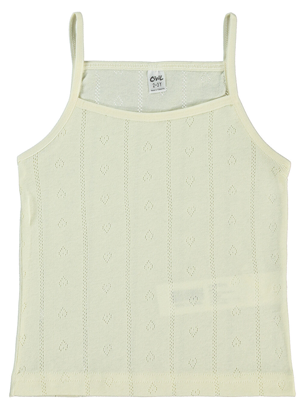 Girls Kız Çocuk 2'li Atlet 2-10 Yaş Ekru-Pembe-2