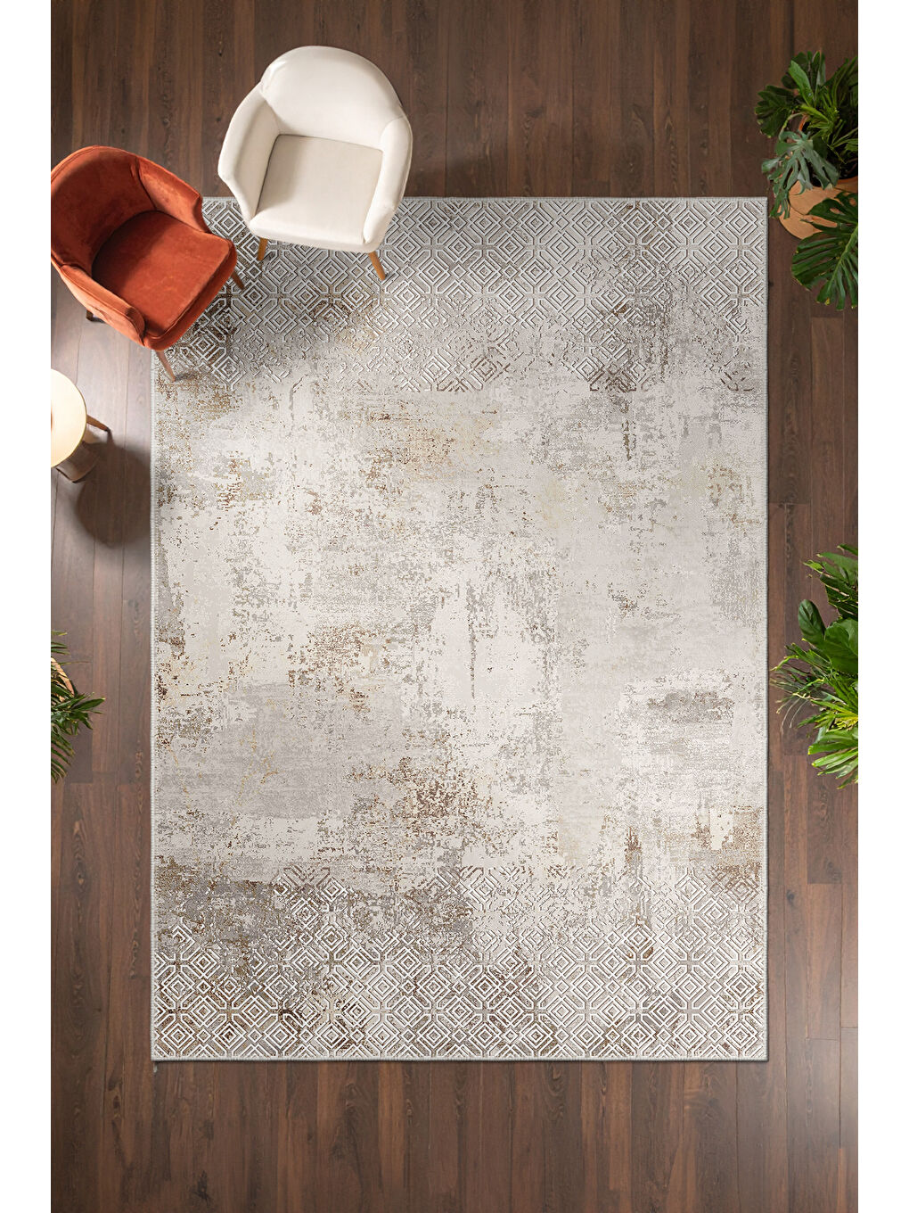 Karışık Dekoratif Özel Tasarım Modern Halı 120x180-2