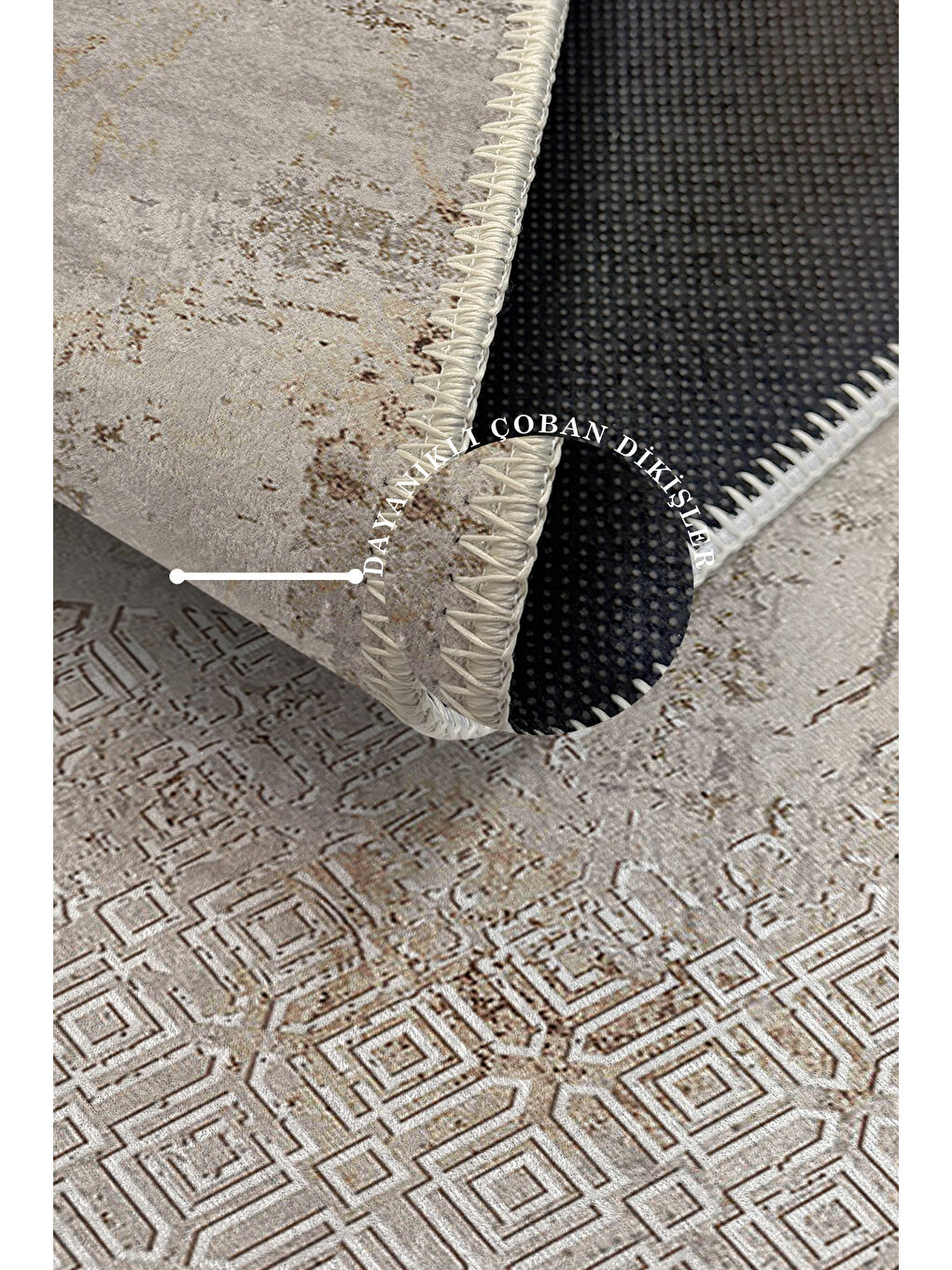 Karışık Dekoratif Özel Tasarım Modern Halı 120x180-3