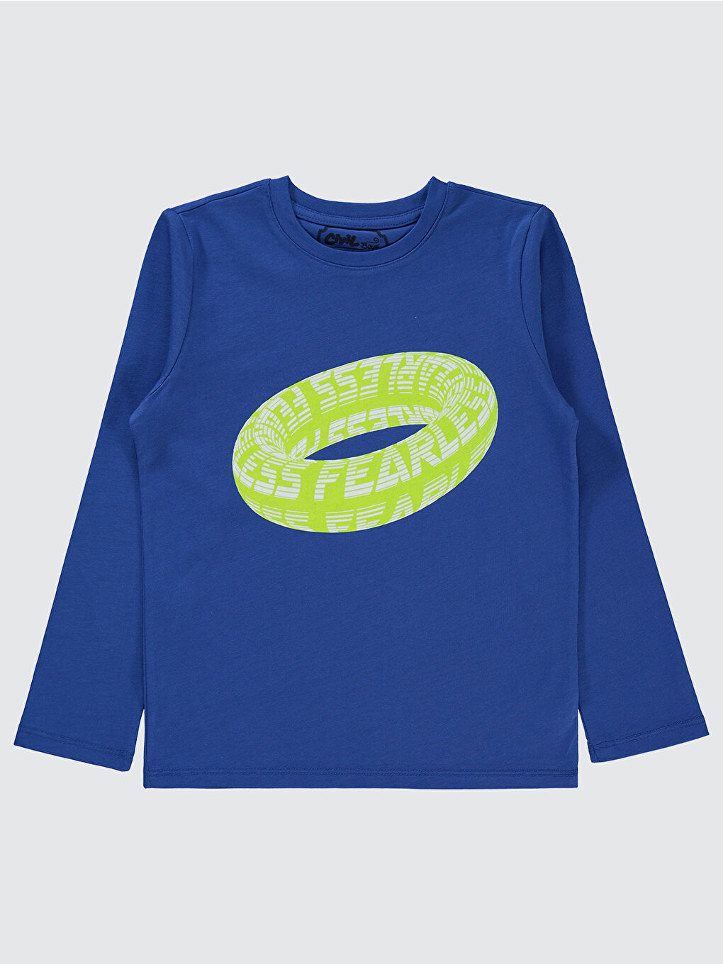 Erkek Çocuk Sweatshirt 6-9 Yaş Saks Mavisi