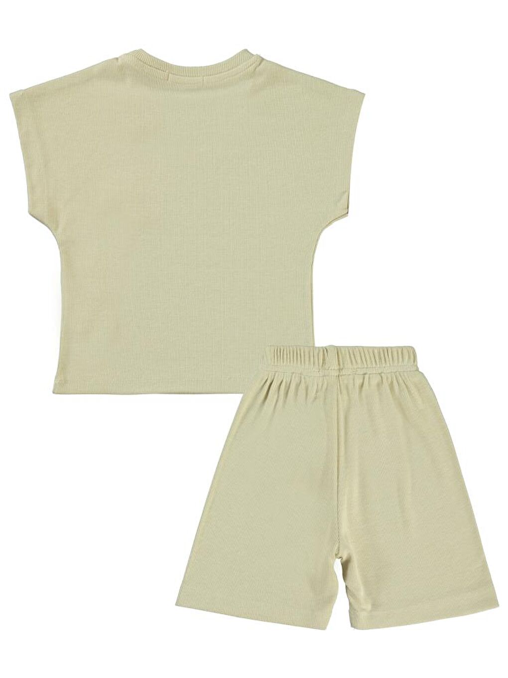 Boys Yarasa Kol Palmiye Nakışlı 2-5 Yaş Takım - Bej4-5 Yaş-1