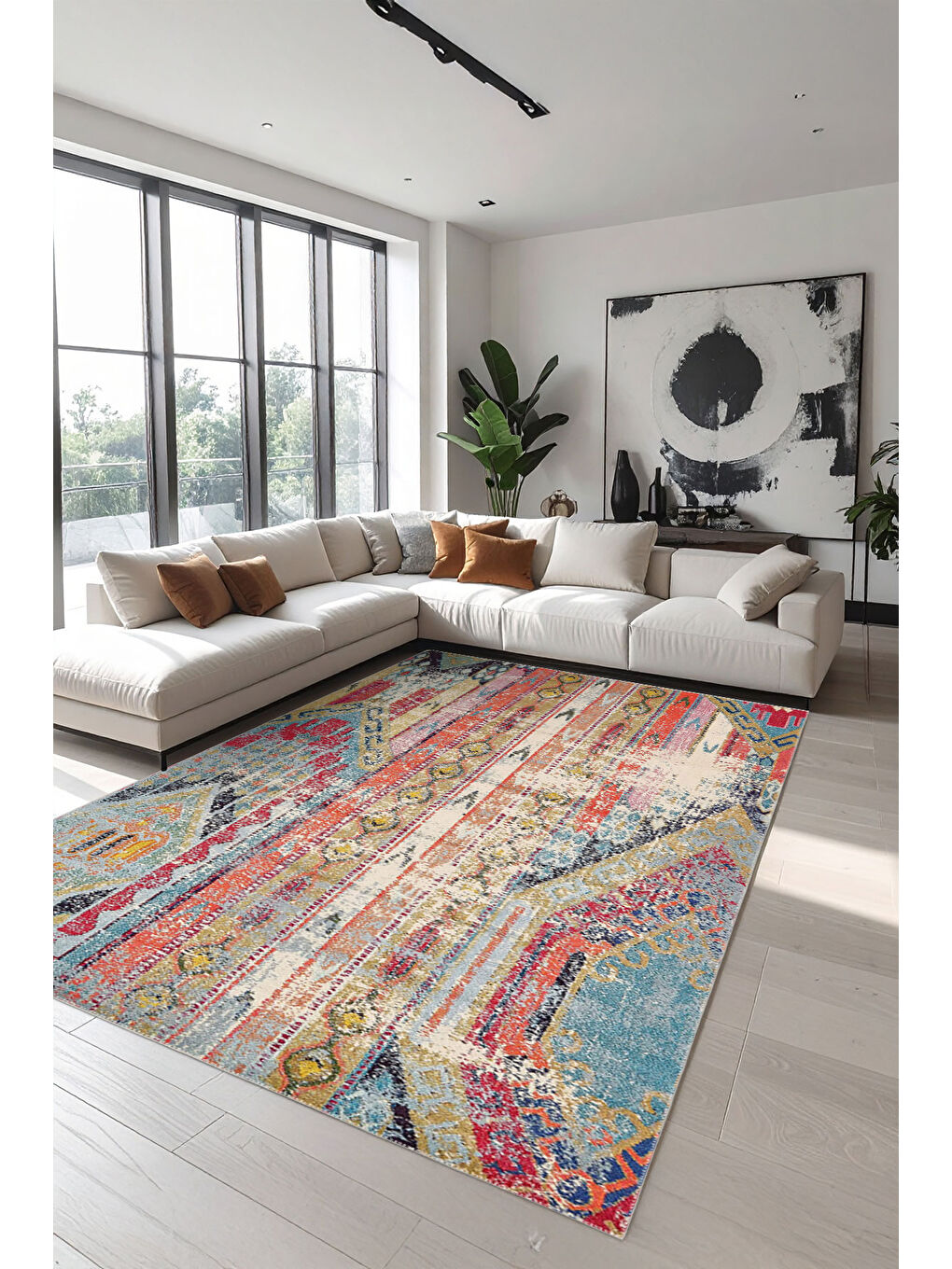 Karışık Dekoratif Özel Tasarım Modern Halı 80x150-1