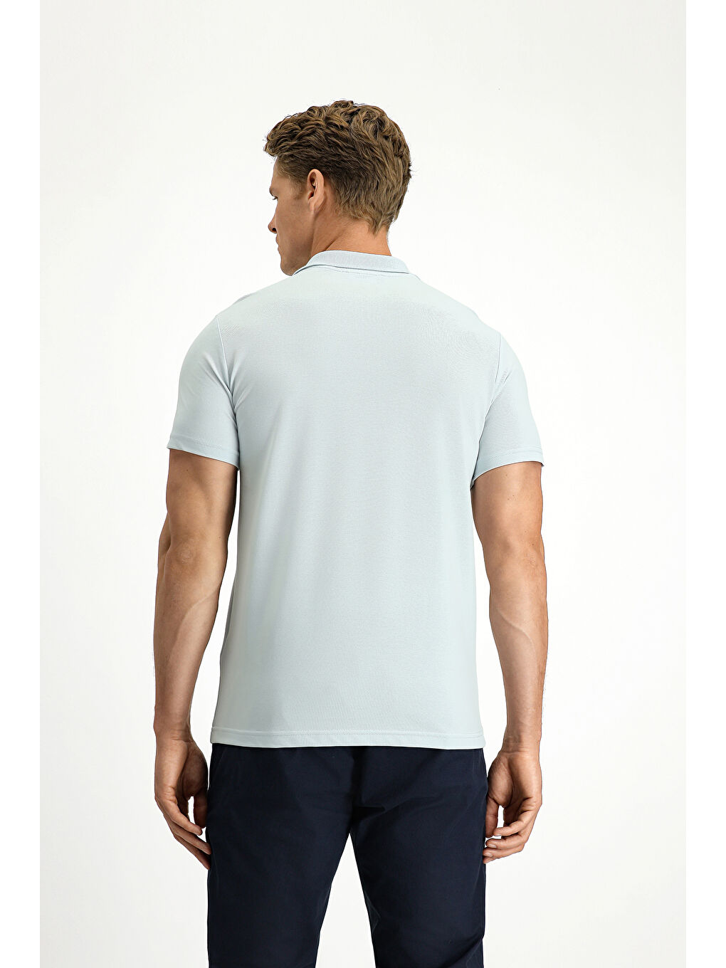 Mavi Slim Fit Dar Kesim Pamuklu Polo Yaka Tişört-3