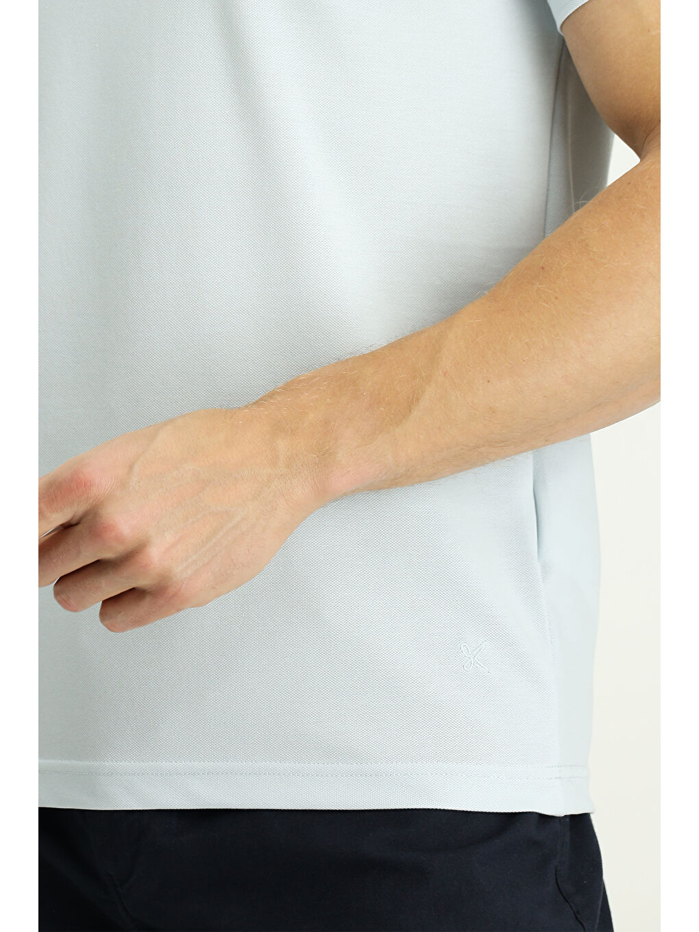 Mavi Slim Fit Dar Kesim Pamuklu Polo Yaka Tişört-4