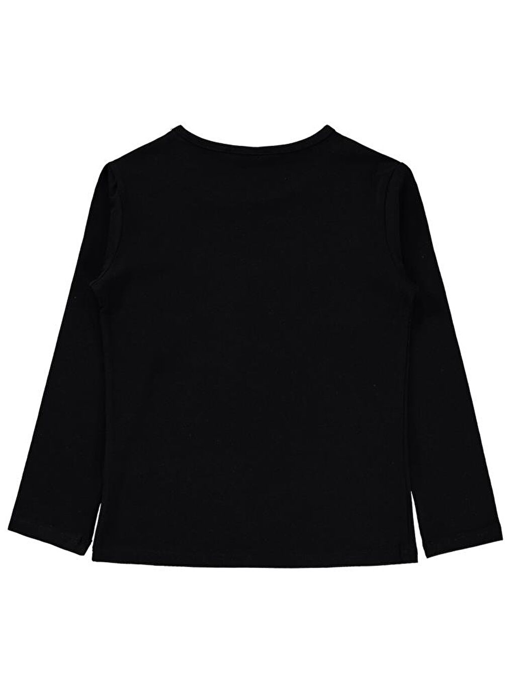 Girls Basic 6-9 Yaş Sweatshirt - Siyah 8-9 Yaş