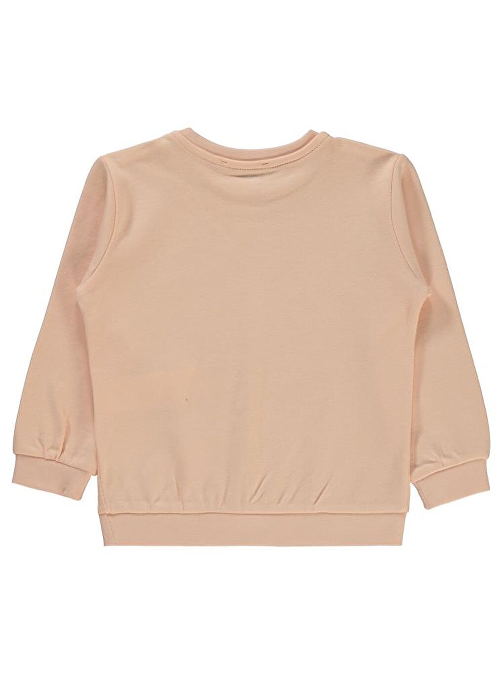 Pembe Girls Düz 2-5 Yaş Sweatshirt - Pudra 3-4 Yaş