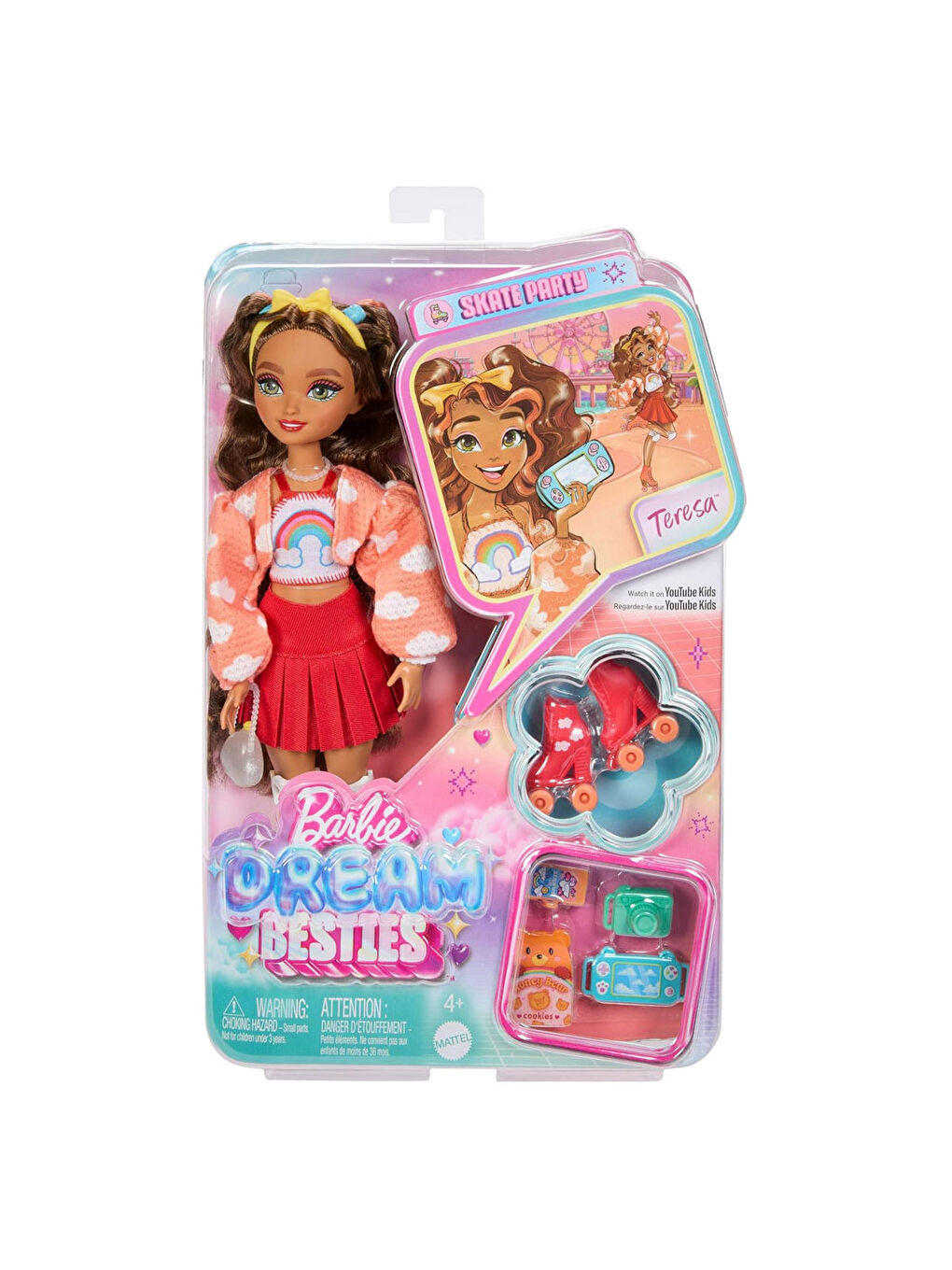 Barbie Dream Besties Paten Partisi Teresa Bebek Ve Aksesuarları JFX98
