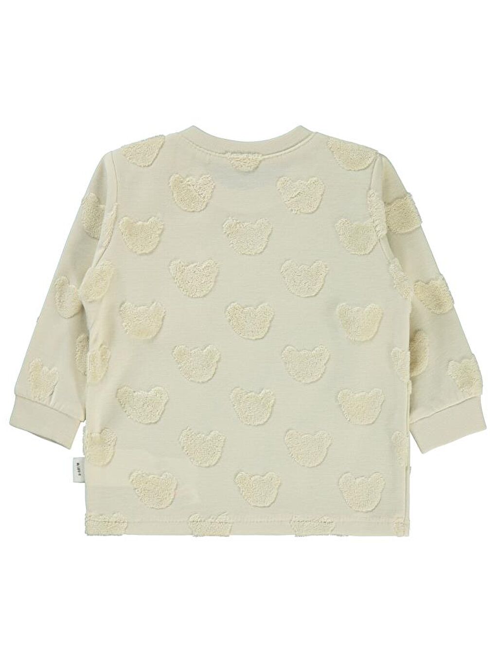 Baby Kabartmalı Ayıcık Baskılı 6-18 Ay Sweatshirt - Bej 12-18 Ay-1