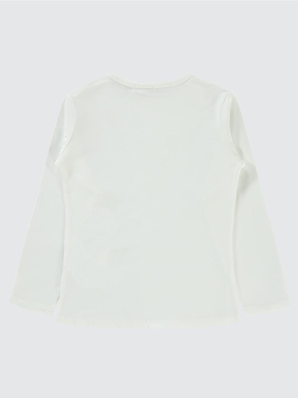 Girls Basic 6-9 Yaş Sweatshirt - Ekru 8-9 Yaş-1