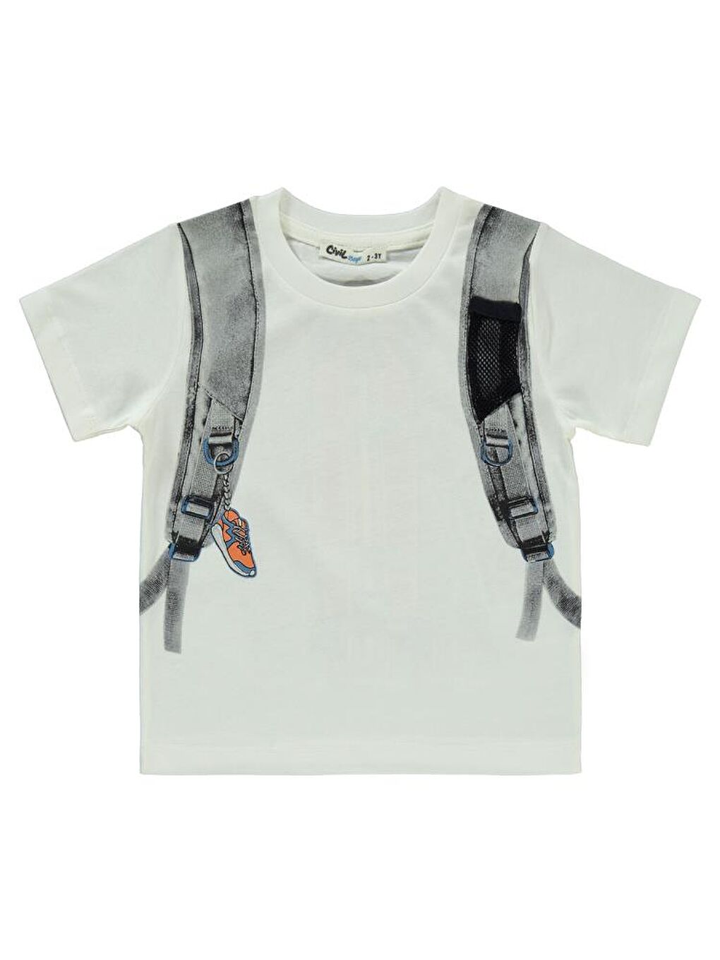 Boys Çanta Baskılı 2-5 Yaş Takım - Ekru 3-4 Yaş-2