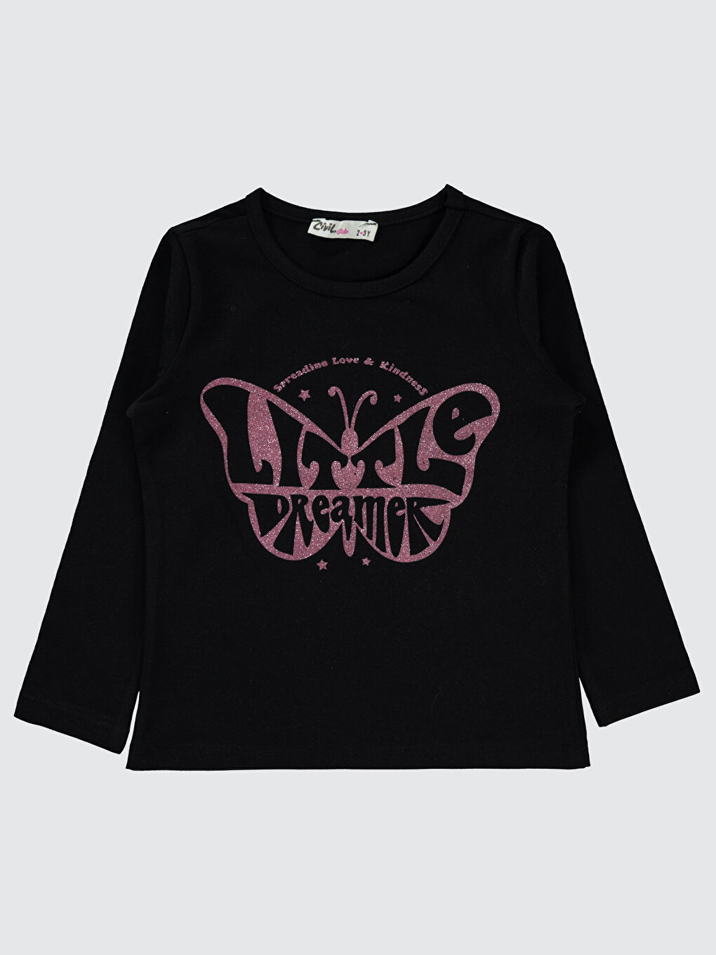 Girls Kız Çocuk Sweatshirt 2-5 Yaş Siyah