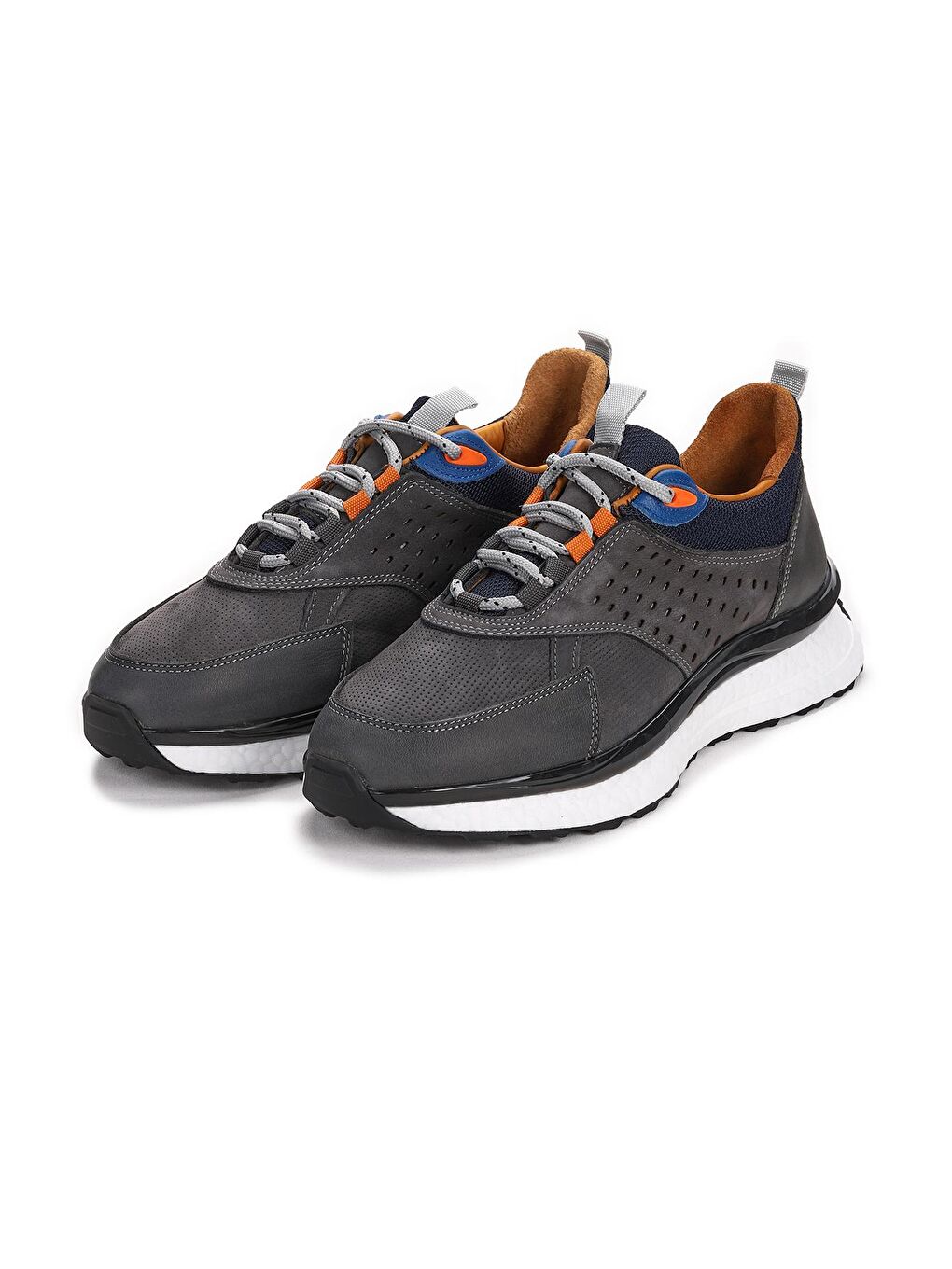 Gri Nubuk Bağcıklı Erkek Spor Ayakkabı 152-17307-3