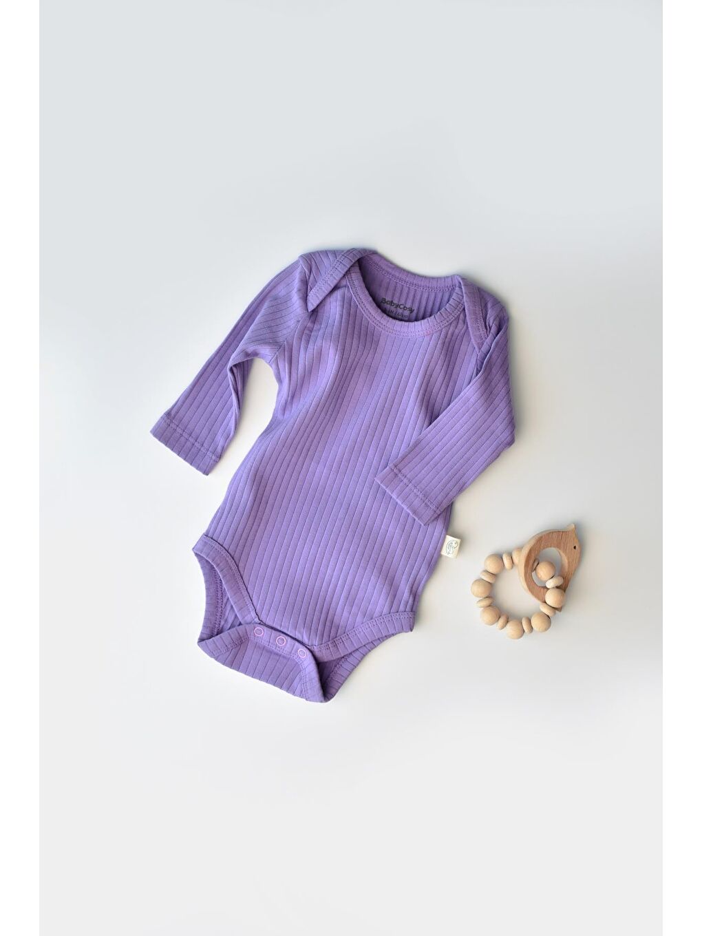 BabyCosy Organic Wear Mor Ribana Uzun Kollu Badi CSYR4302