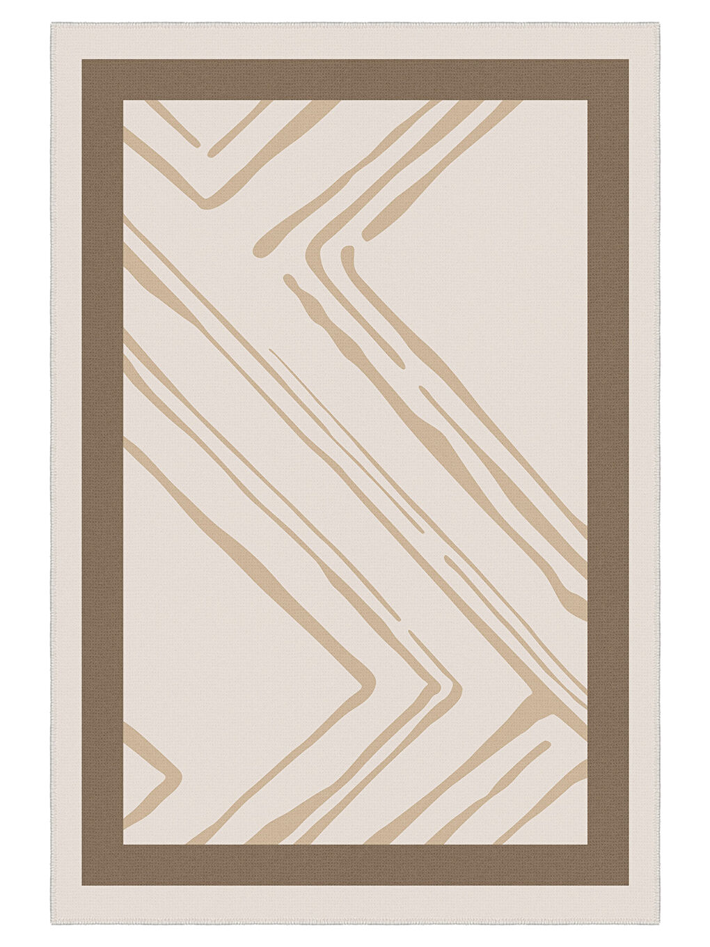 Bej Modern Dekoratif Yıkanabilir Kaymaz Taban Halı – İnce, Yumuşak Salon Halısı, Mutfak Halısı ve Yolluk