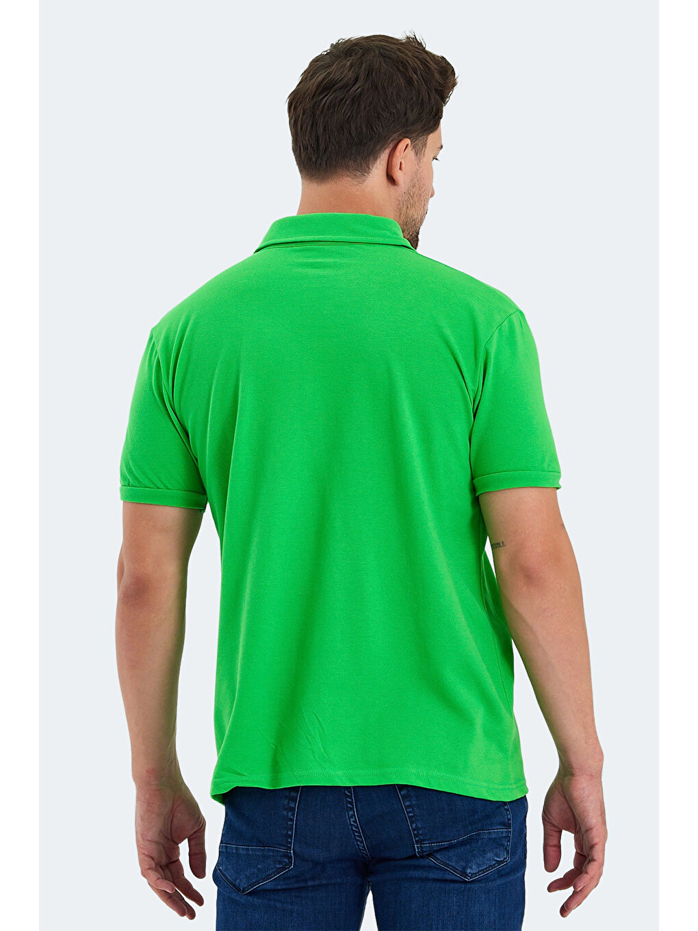 Yeşil KLASSE Erkek %100 Pamuk Tişört-1