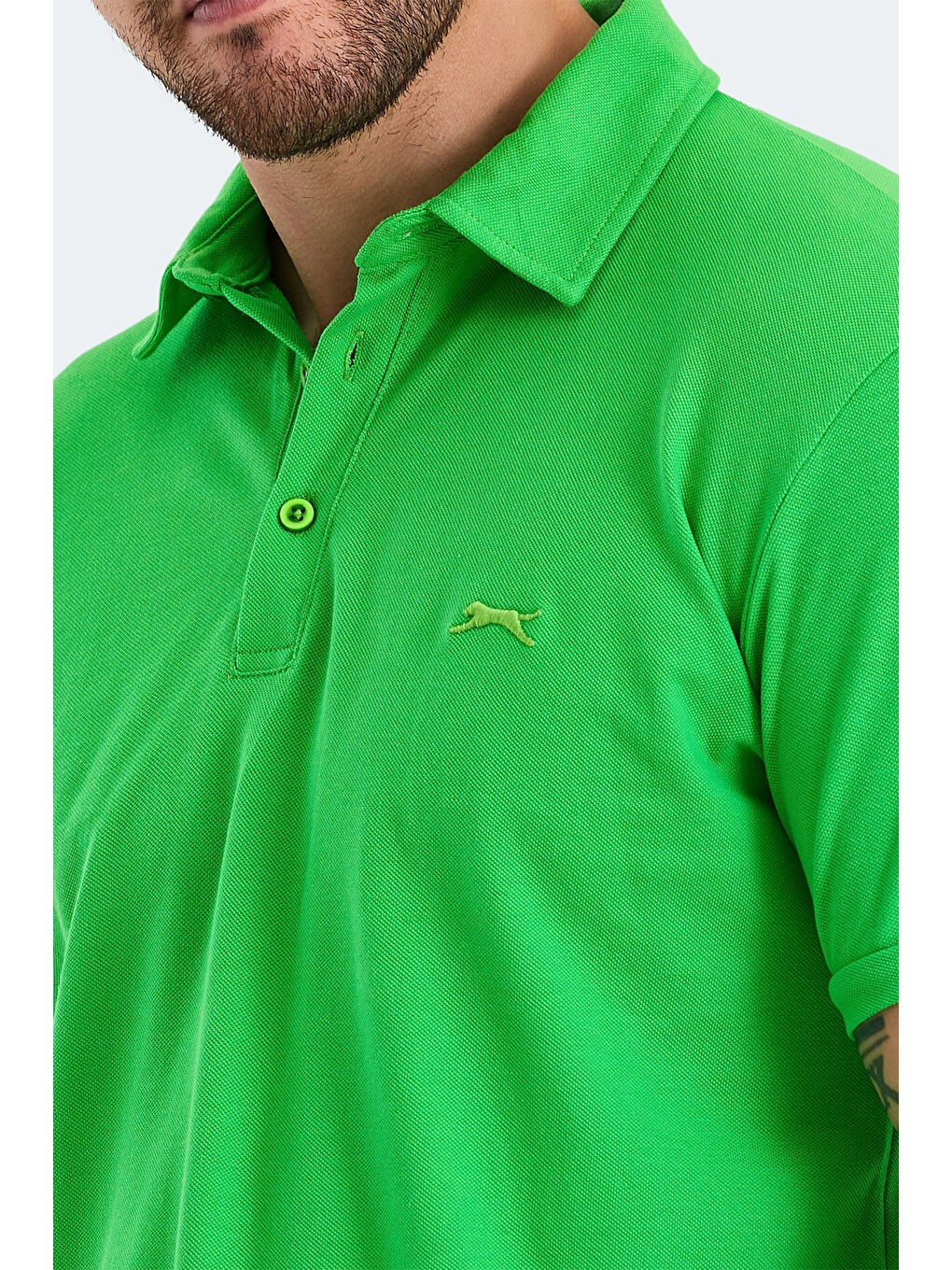 Yeşil KLASSE Erkek %100 Pamuk Tişört-4