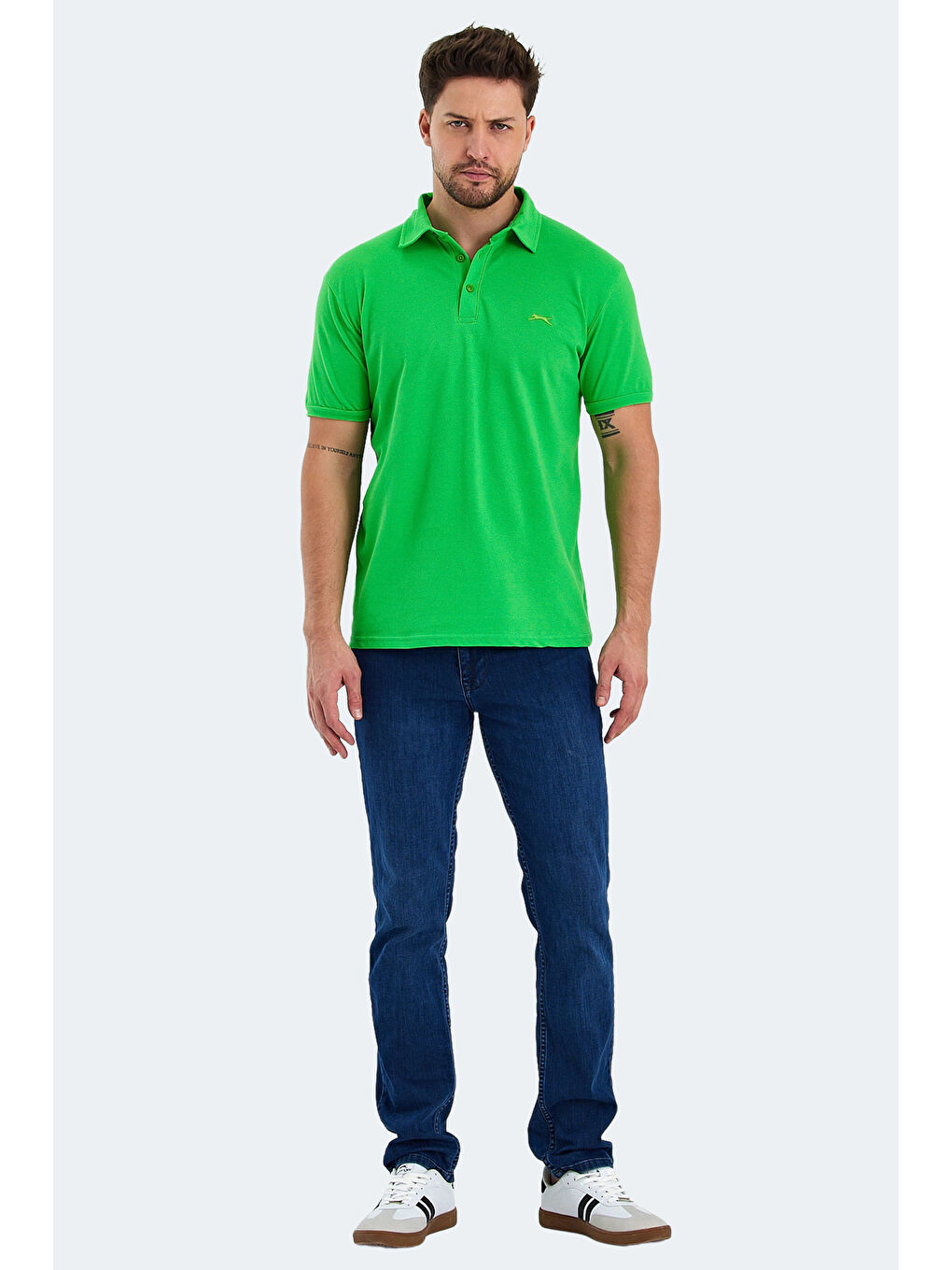 Yeşil KLASSE Erkek %100 Pamuk Tişört-6