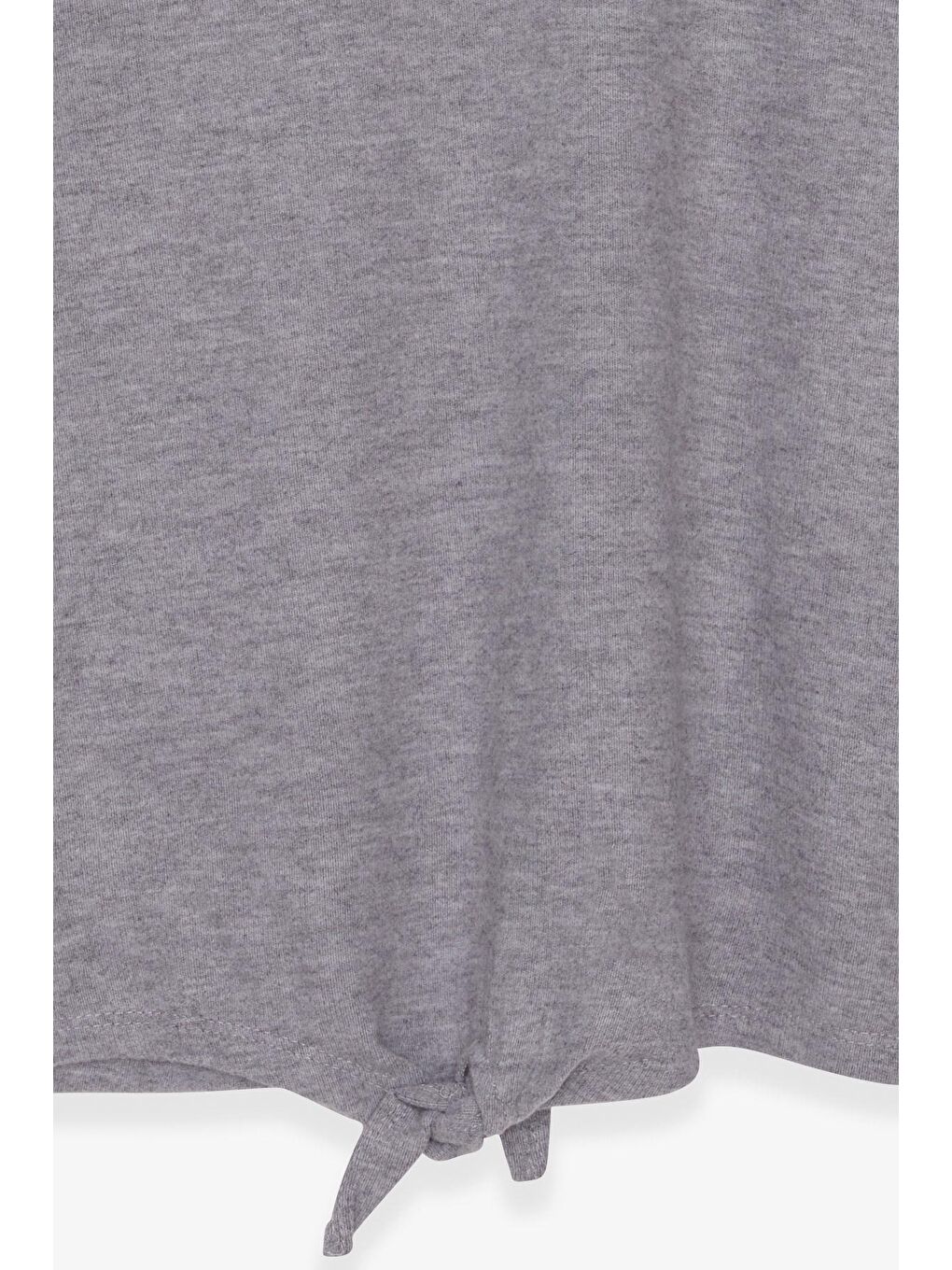 Kız Çocuk Triko Önü Bağcıklı Gri (11 Yaş)-2