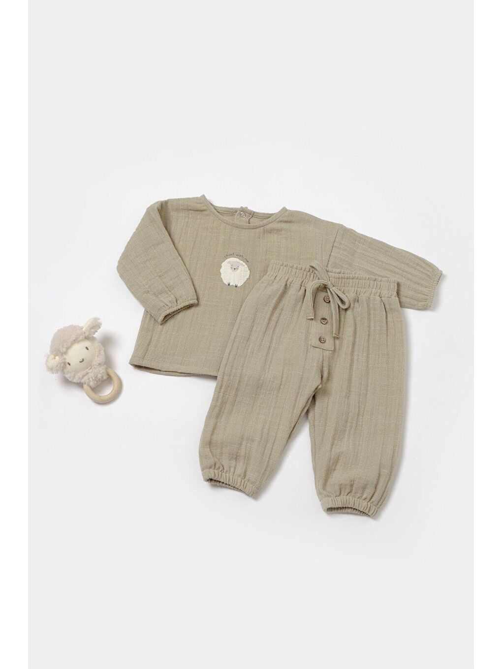 BabyCosy Organic Wear Yeşil Alt&Üst Takım