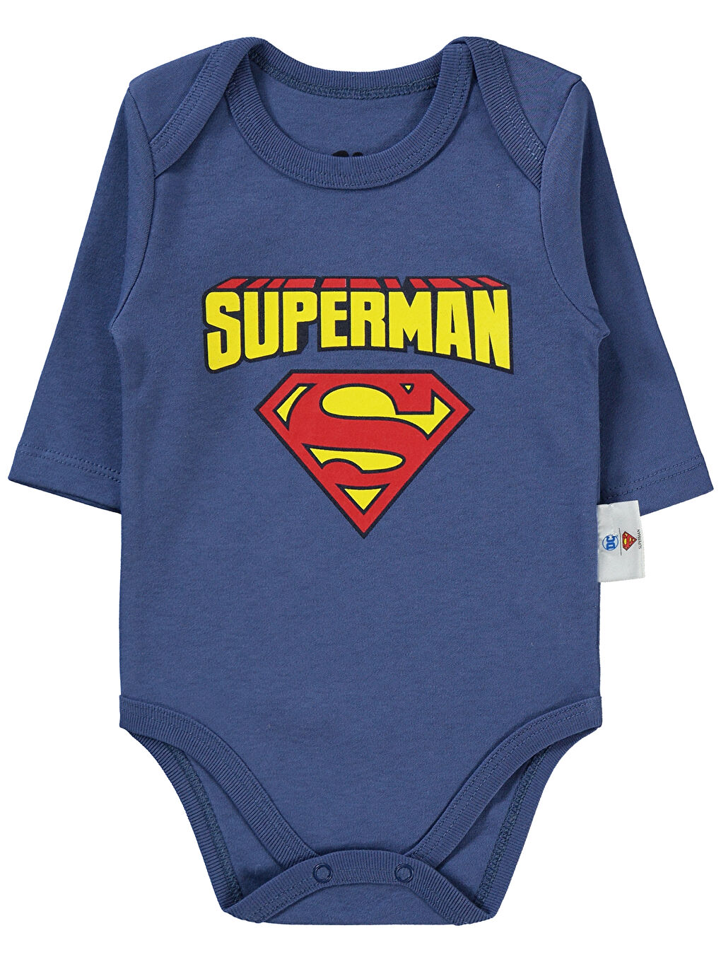 Süperman Erkek Bebek Takım 1-6 Ay İndigo-2
