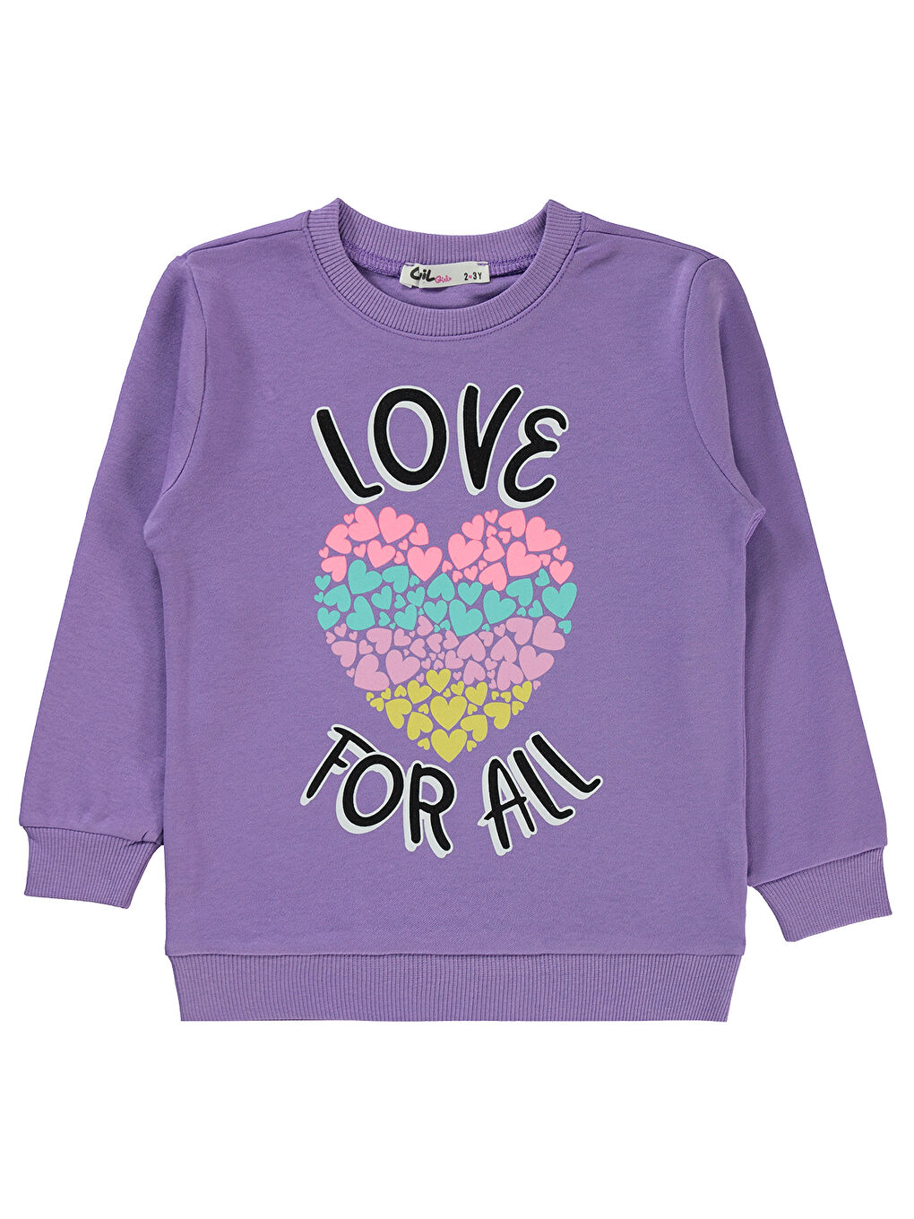 Lila Girls Kız Çocuk Sweatshirt 2-5 Yaş Meta Leylak