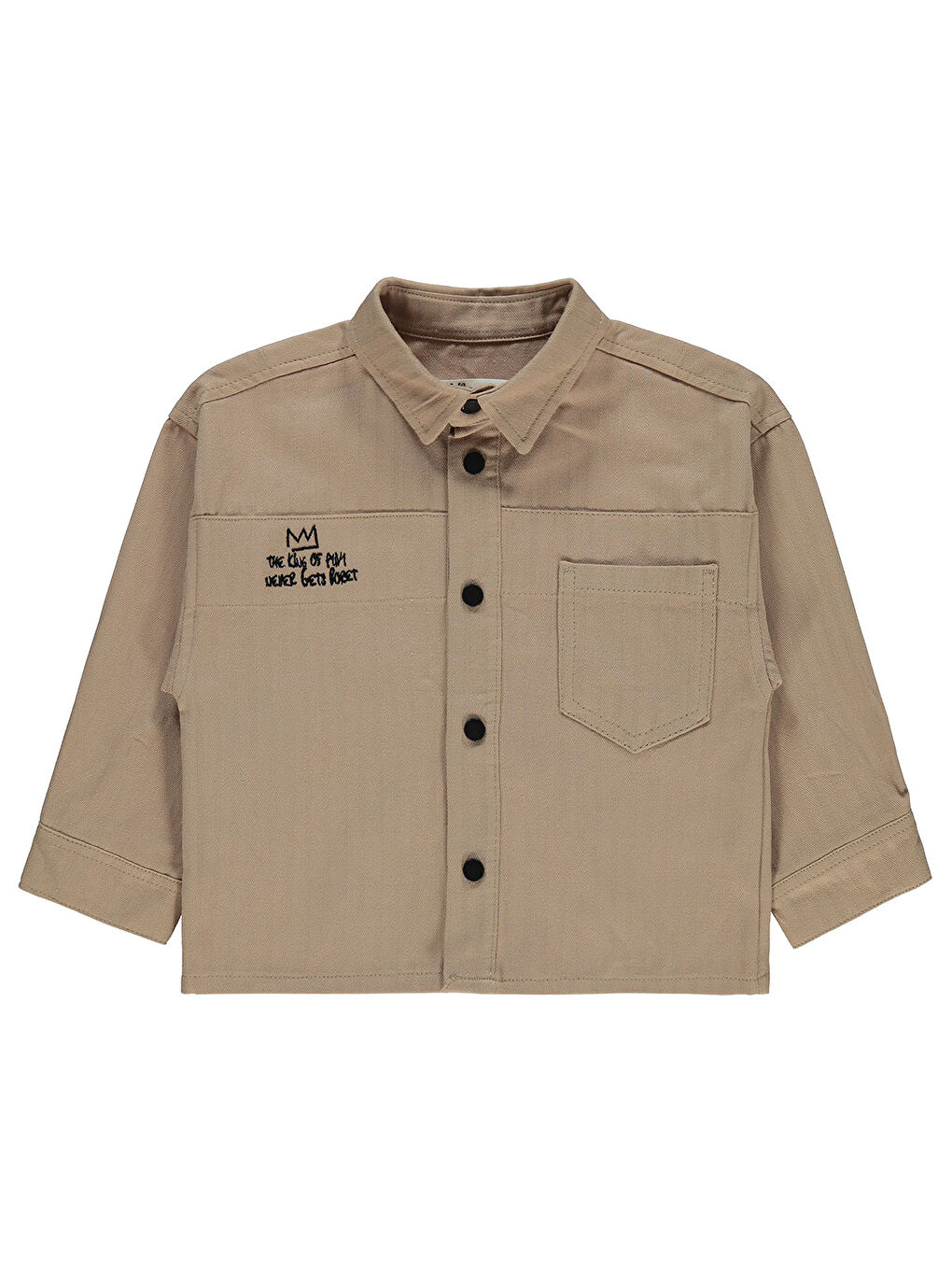 Bej Boys Erkek Çocuk Gömlek 2-5 Yaş Vizon